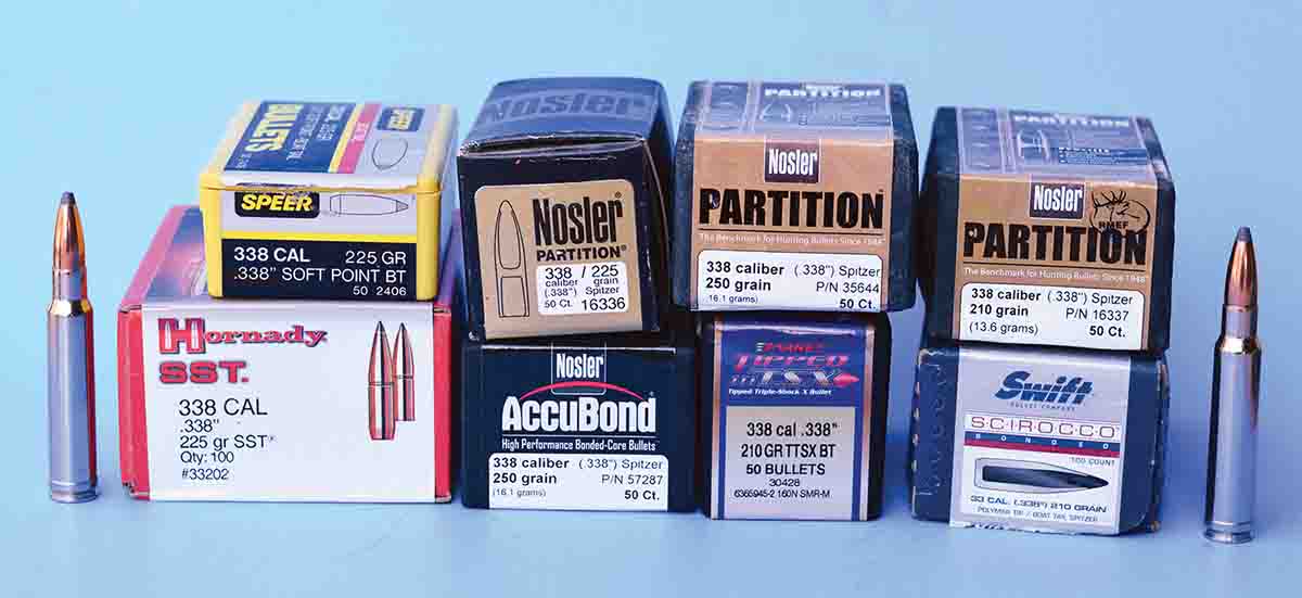 There is an extensive selection of excellent .338 bullets that serve to increase overall performance, making this cartridge better and more versatile than at any time in its previous 63 years.